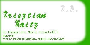 krisztian maitz business card